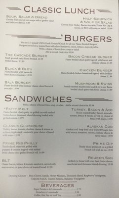 Menu photo 4 Cascade Grill Albany, OR
