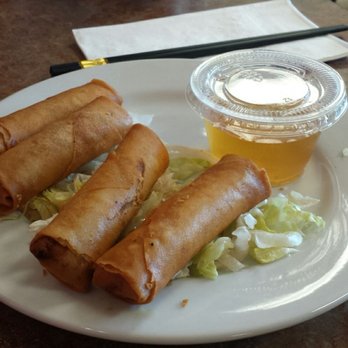 Leona Banh Mi - Four pork eggroll starter course $6. Dipping sauce had distinct fish sauce smell, but tasted just fine. - Vietnamese Near Me - Albuquerque, New Mexico