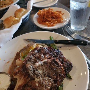 Gentelin's On Broadway - Ribeye w a side of onion straws - New American Near Me - Alton, Illinois