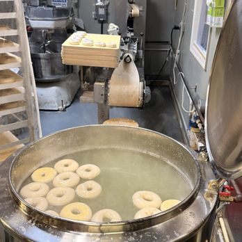 Sclafani's New York Bagels and Bread - Bagel boiler - getting ready for tomorrow! - Bagels Near Me - Winchester, Virginia