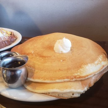Big Y Cafe - we had this for breakfast it's the short stack of the the "Giant "pancake - Breakfast & Brunch Near Me - Peshastin, Washington Big Y Cafe - we had this for breakfast it's the short stack of the the "Giant "pancake - Breakfast & Brunch Near Me - Peshastin, Washington