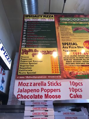 Menu photo 6 Chico's Pizza San Francisco, CA