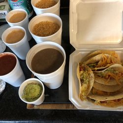 Don Chano - Tacos, beans, rice, queso etc.