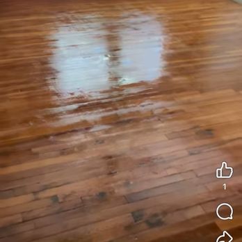 The Handydudes - Took out old carpet, to reveal 1940s hardwood floors. John sanded and stained! They are awesome! - Handyman Near Me