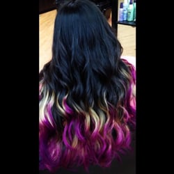 Ombré pink tips