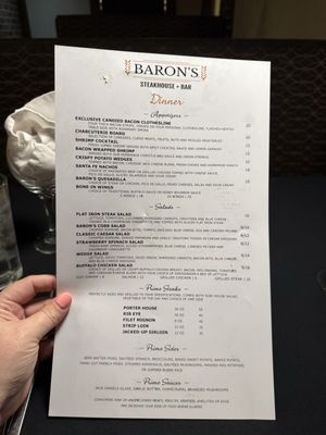 Menu photo 2 Baron's Steakhouse + Bar Garden City, KS Menu photo 2 Baron's Steakhouse + Bar Garden City, KS