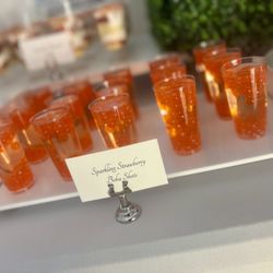 The Madd Platter - Sparkling Strawberry Boba Shooters for Sweet 16 Party