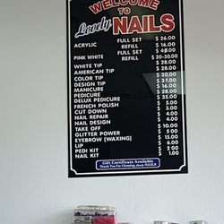 Lovely Nails - The price list for services