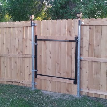 Vinewood Hardscapes  - New 7ft fencing with man gate! - Fences & Gates Near Me