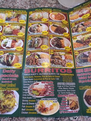 Menu photo 6 Albert's Mexican Food La Puente, CA Menu photo 6 Albert's Mexican Food La Puente, CA