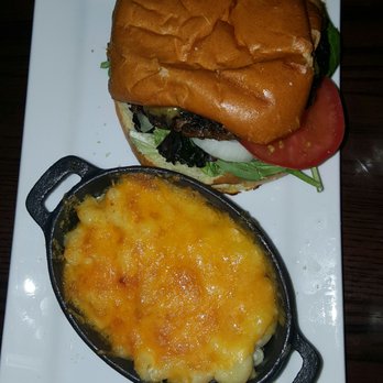 The Vesper - Burger with a side of Mac and cheese instead of the fries - Cocktail Bars Near Me - Rochester, New York The Vesper - Burger with a side of Mac and cheese instead of the fries - Cocktail Bars Near Me - Rochester, New York