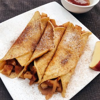 Liliah's Garden Catering - Apple pie filled crepes. - Caterers Near Me Liliah's Garden Catering - Apple pie filled crepes. - Caterers Near Me