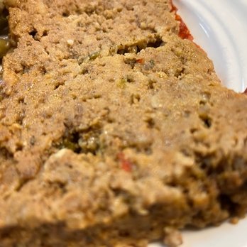 The Smokehouse - Close up of the tasty, light meatloaf! - Smokehouse Near Me - Charleston, West Virginia The Smokehouse - Close up of the tasty, light meatloaf! - Smokehouse Near Me - Charleston, West Virginia