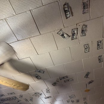 Bunny's Club - a ceiling with money notes on it - Bars Near Me - Coalville, Utah Bunny's Club - a ceiling with money notes on it - Bars Near Me - Coalville, Utah