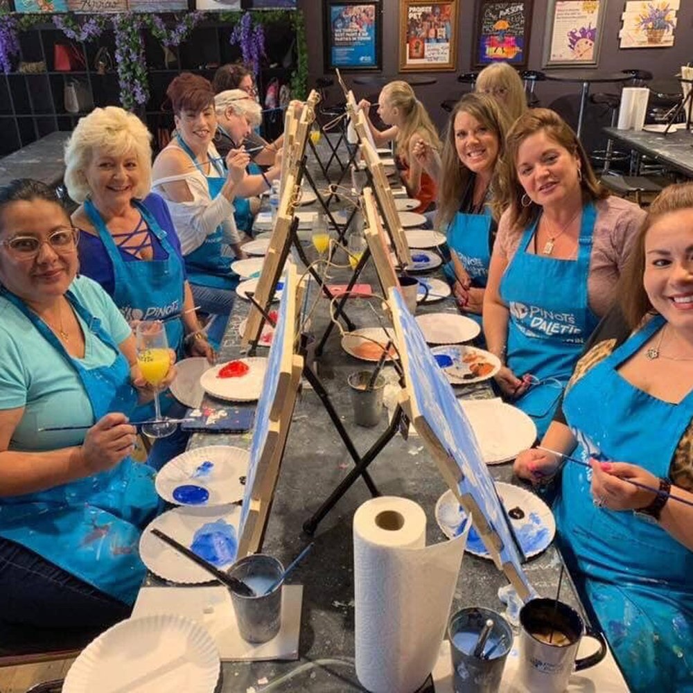 Pinot's Palette - Great for individuals, large or small groups. Either way, you meet new people and chance to make new friendships if you desire. - Art Classes Near Me - Brandon, Florida Pinot's Palette - Great for individuals, large or small groups. Either way, you meet new people and chance to make new friendships if you desire. - Art Classes Near Me - Brandon, Florida
