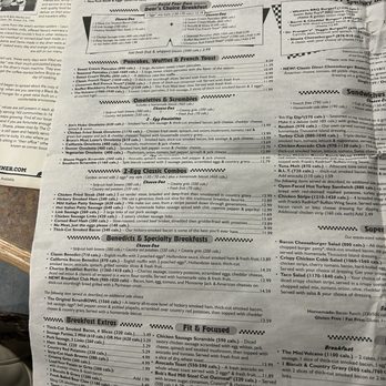 Black Bear Diner El Paso - The first part of the inside of the menu - Diners Near Me - El Paso, Texas