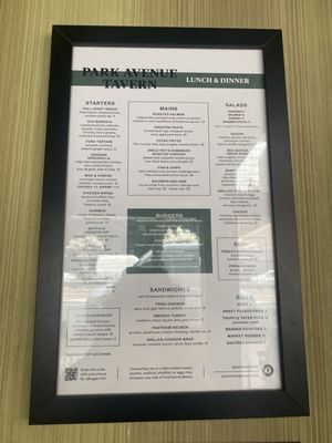 Menu photo 1 Park Avenue Tavern New York, NY