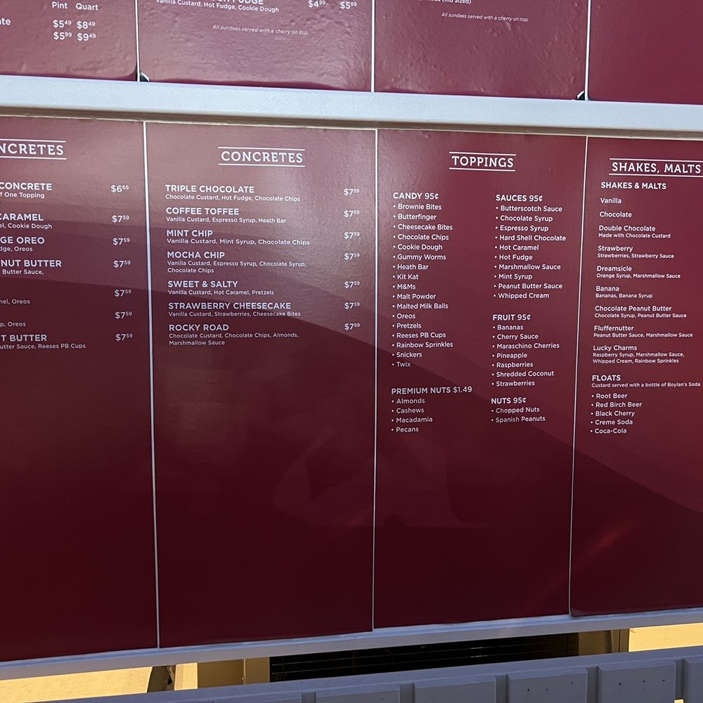 Comet Frozen Custard - Menu - Ice Cream & Frozen Yogurt Near Me - Rolling Meadows, Illinois Comet Frozen Custard - Menu - Ice Cream & Frozen Yogurt Near Me - Rolling Meadows, Illinois