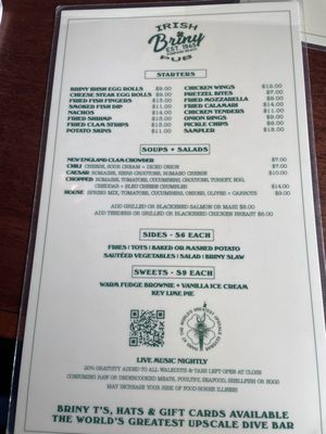 Menu photo 3 Briny Irish Pub Pompano Beach, FL Menu photo 3 Briny Irish Pub Pompano Beach, FL