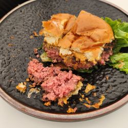 The Velveteen Plum - The cow was still mooing. Asked the waitress if the customer can choose how they want their burger cooked and she said no.
