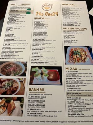 Menu photo 1 Pho One24 Brookfield, WI Menu photo 1 Pho One24 Brookfield, WI