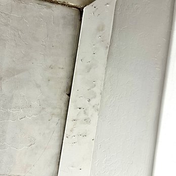 Hobaica Services - Close to 100 nail holes when they tried reattaching this after the initial install of the new AC unit. - Heating & Air Conditioning/HVAC Near Me - Phoenix, Arizona