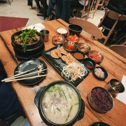 / Pork Bone Hangover Soup (Gamjatang) / Crispy Juicy Fried Dumplings (8Pc) / Pork Soup