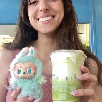 Bobobaba - came for a matcha jasmine cream too and left with a Labubu!! - Bubble Tea Near Me - Glendale, California