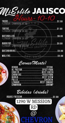 Menu photo 6 Tacos Mi Estilo Jalisco San Marcos , CA Menu photo 6 Tacos Mi Estilo Jalisco San Marcos , CA