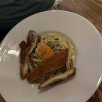 Serafina Seaport - Breaded chicken carbonara - Bars Near Me - Boston, Massachusetts