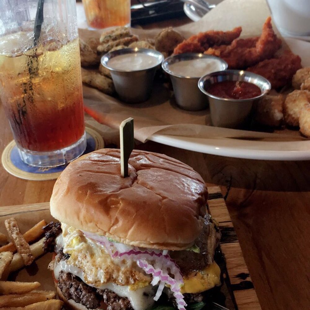 Twin Peaks - Enjoying a delicious lunch! The burger and fries were incredible! As well as their 3 starter-platter! - Sports Bars Near Me - Davie, Florida Twin Peaks - Enjoying a delicious lunch! The burger and fries were incredible! As well as their 3 starter-platter! - Sports Bars Near Me - Davie, Florida