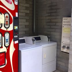 Whittleton Campground - Coin-op laundry outside the bathroom