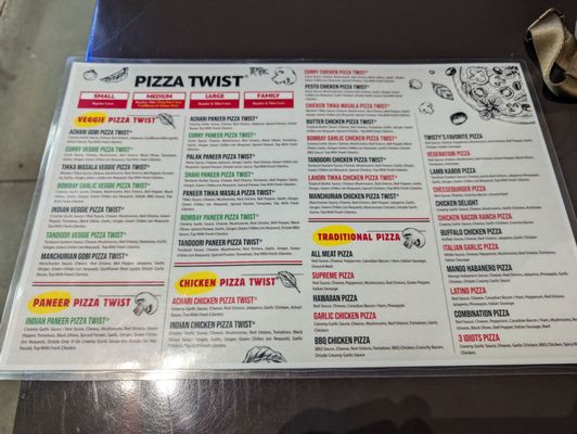 Menu photo 6 Pizza Twist Riverside, CA