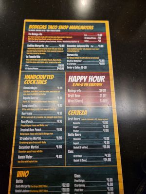 Menu photo 4 Bodegas Taco Shop Houston, TX