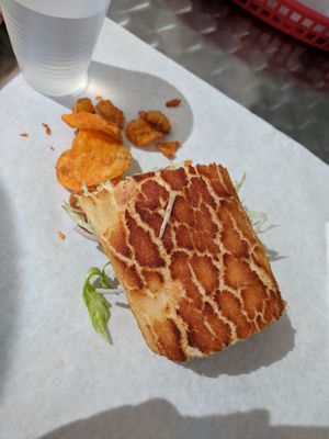 Photo of Grubbin' - San Francisco, CA, United States. Spicy mouth waterin sandwich