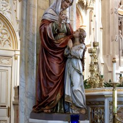 Sweetest Heart Of Mary - St. Anne and Mother Mary as a child