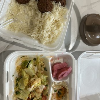 Mr Kebab - Combo Falafel and Rice plate - Mediterranean Near Me - Redlands, California Mr Kebab - Combo Falafel and Rice plate - Mediterranean Near Me - Redlands, California