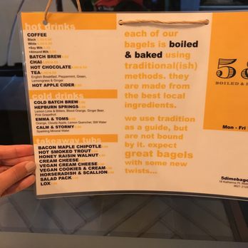 5 & Dime Bagel  - Menu - Bakeries Near Me - Melbourne, VIC