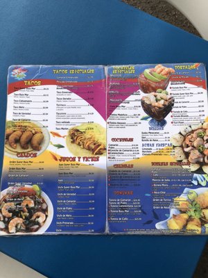Menu photo 7 Baja Mar Mariscos Y Cahuamanta Tucson, AZ