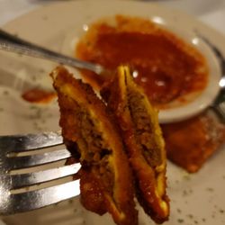 Lomonte's Italian Restaurant and Bar - Cross section of toasted ravioli