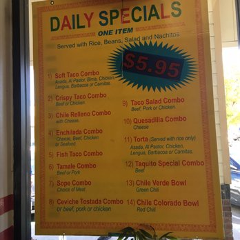 Abarca's Taco Pub - Daily Specials 2016 - Mexican Near Me - Rowland Heights, California Abarca's Taco Pub - Daily Specials 2016 - Mexican Near Me - Rowland Heights, California