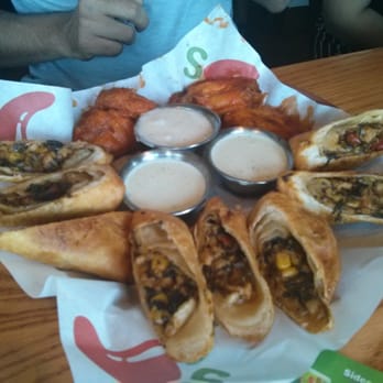 Chili's - Triple dipper ($11.99) with rolls and wings. Rolls and good wings are stale. - Bars Near Me - Fontana, California Chili's - Triple dipper ($11.99) with rolls and wings. Rolls and good wings are stale. - Bars Near Me - Fontana, California