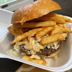Two And A Half Greeks Food Truck - Hercules Burger