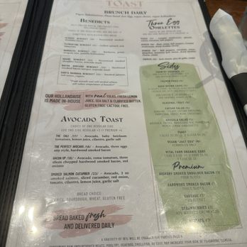 Toast  Downey - Menu - Breakfast & Brunch Near Me - Downey, California