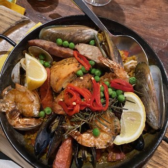 Cafe Sevilla - Marinera Paella Single - Spanish Near Me - Costa Mesa, California