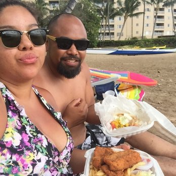 Coconuts Fish Cafe - Tacos with mango salsa & fish & chips - Seafood Near Me - Kihei, Hawaii