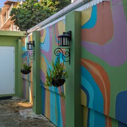 La Esmeralda - Colorful courtyard.