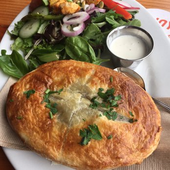 Buoy Beer - Blue cheese salad with an amazing oyster pot pie!!! Never seen this b4! Simply delicious - Brewpubs Near Me - Astoria, Oregon