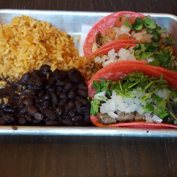 Taco Tequila - 3 tacos - pork. Beef and sausage, with rice and beans side - Tacos Near Me - Norwalk, Connecticut