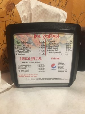 Menu photo 8 Cincy Crab Springdale, OH